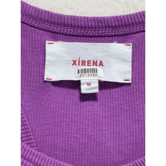 XIRENA Women's Flynn Sleeveless Racerback Midi Dress Purple Lilac Stretch Size M - Picture 5 of 12